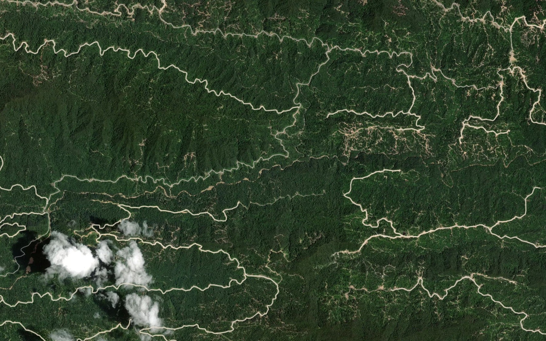 Satellite map of the Sungai Apat