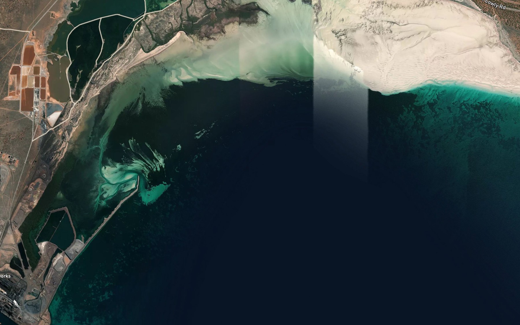 Satellite map of the False Bay