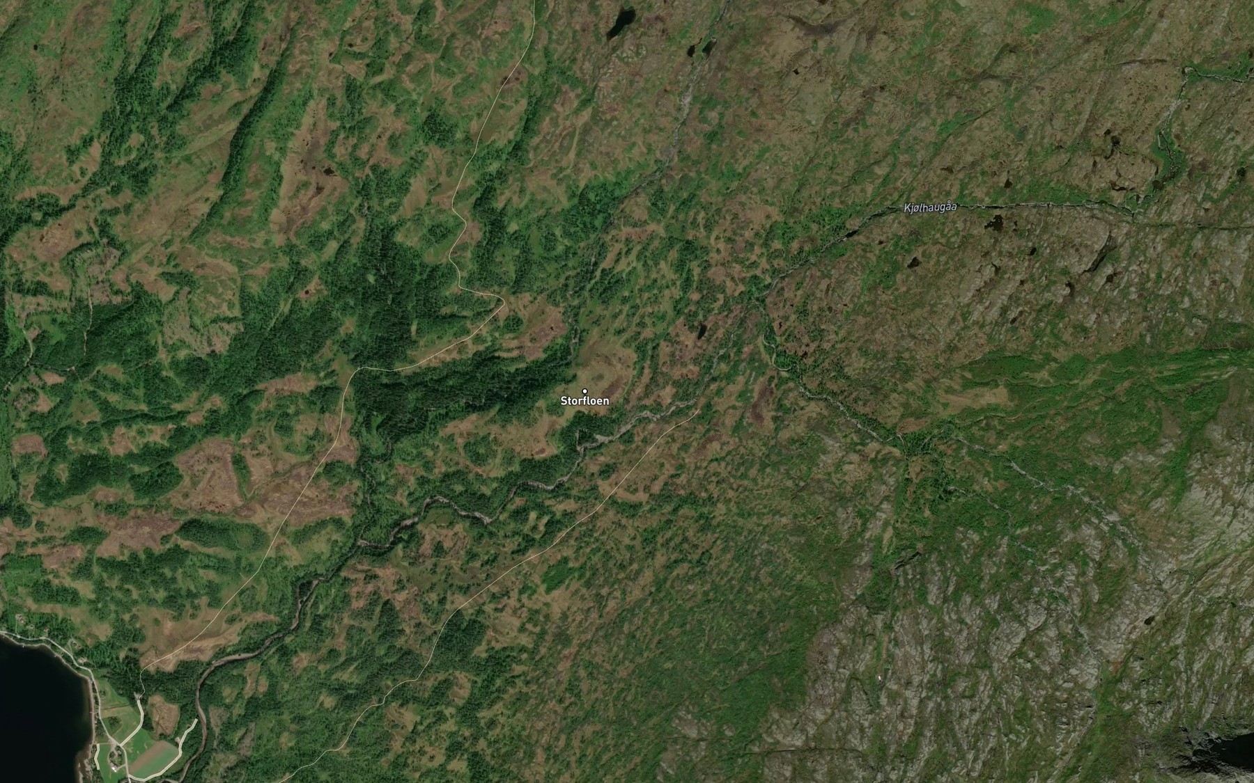 Satellite map of the Finnbekken