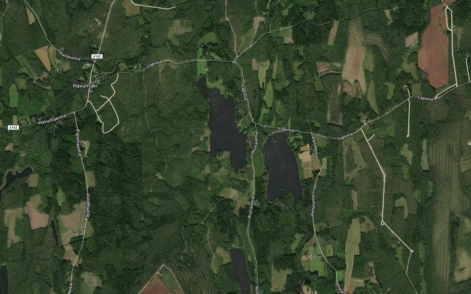 Satellite map of the Kalkajarvet