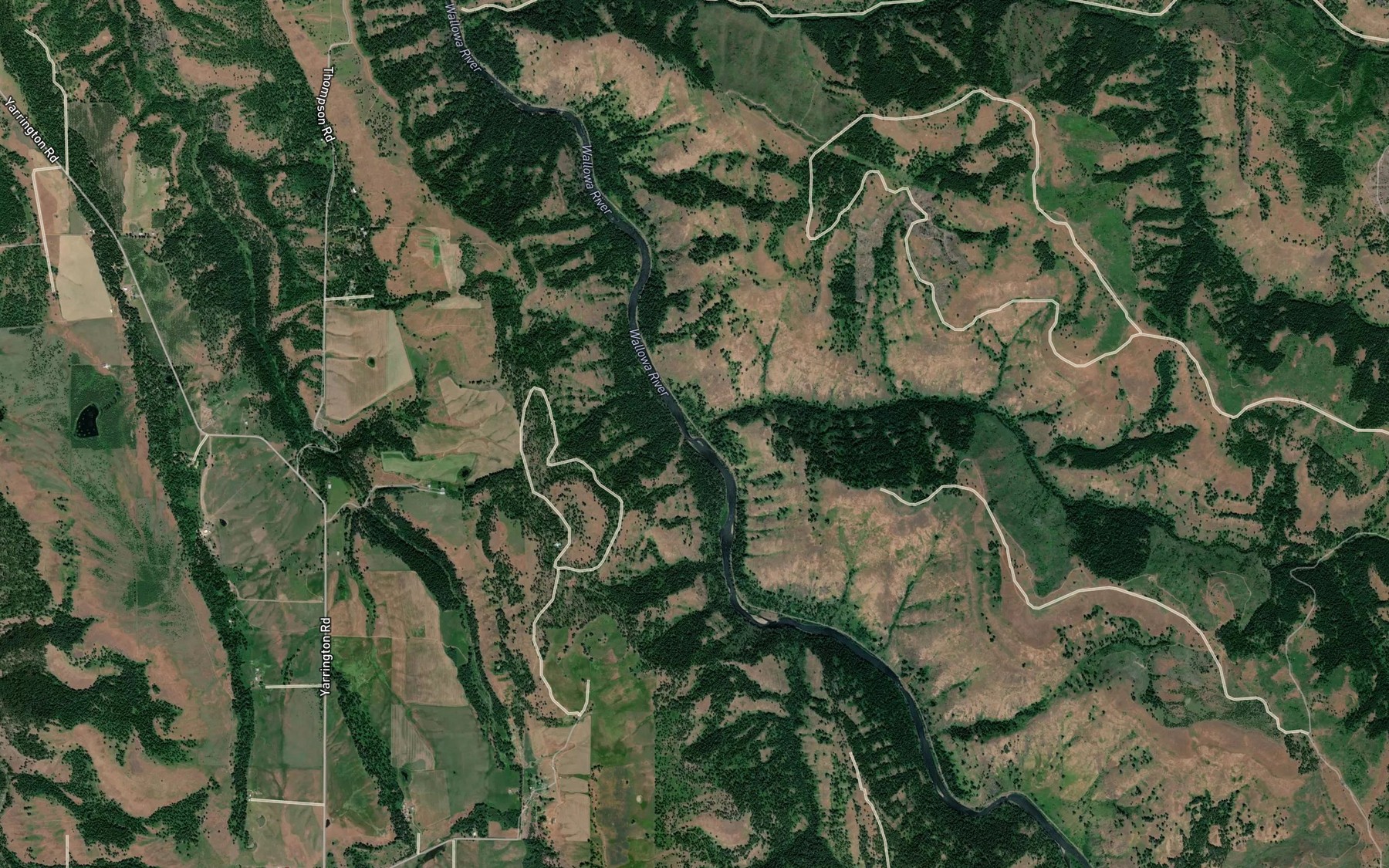 Satellite map of the Fisher Creek