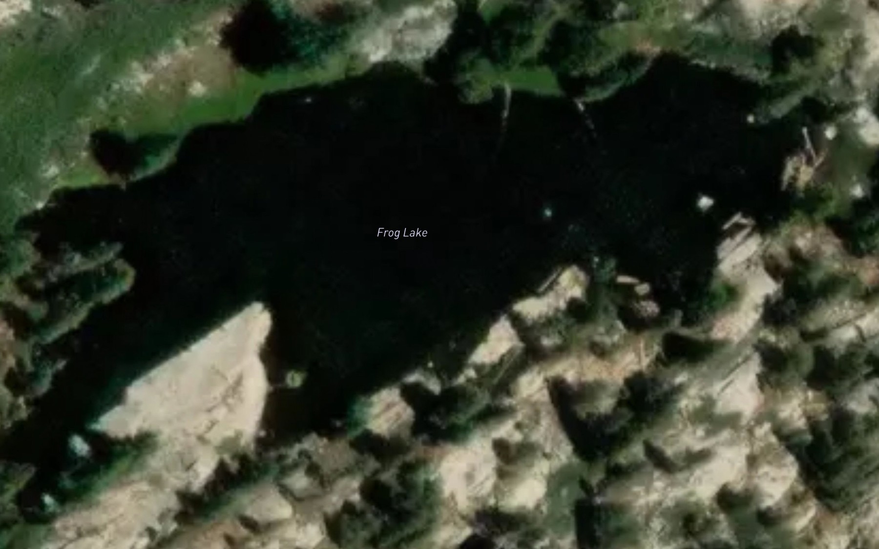 Satellite map of the Frog Lake