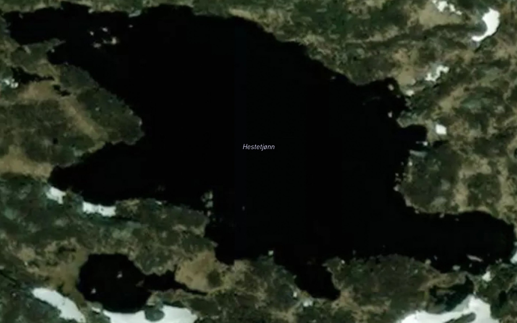 Satellite map of the Hestetjonn