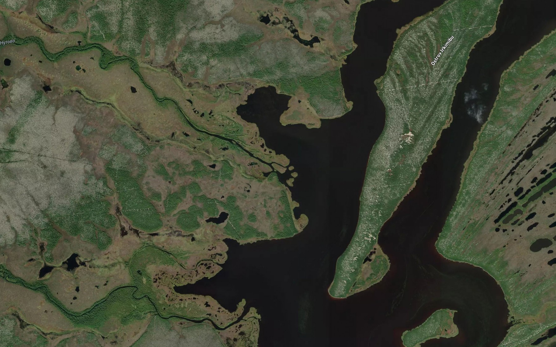 Satellite map of the Nutovo