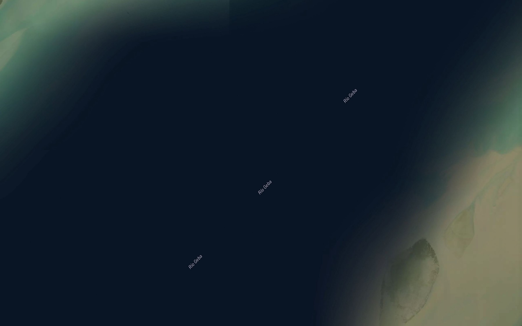 Satellite map of the Geba River