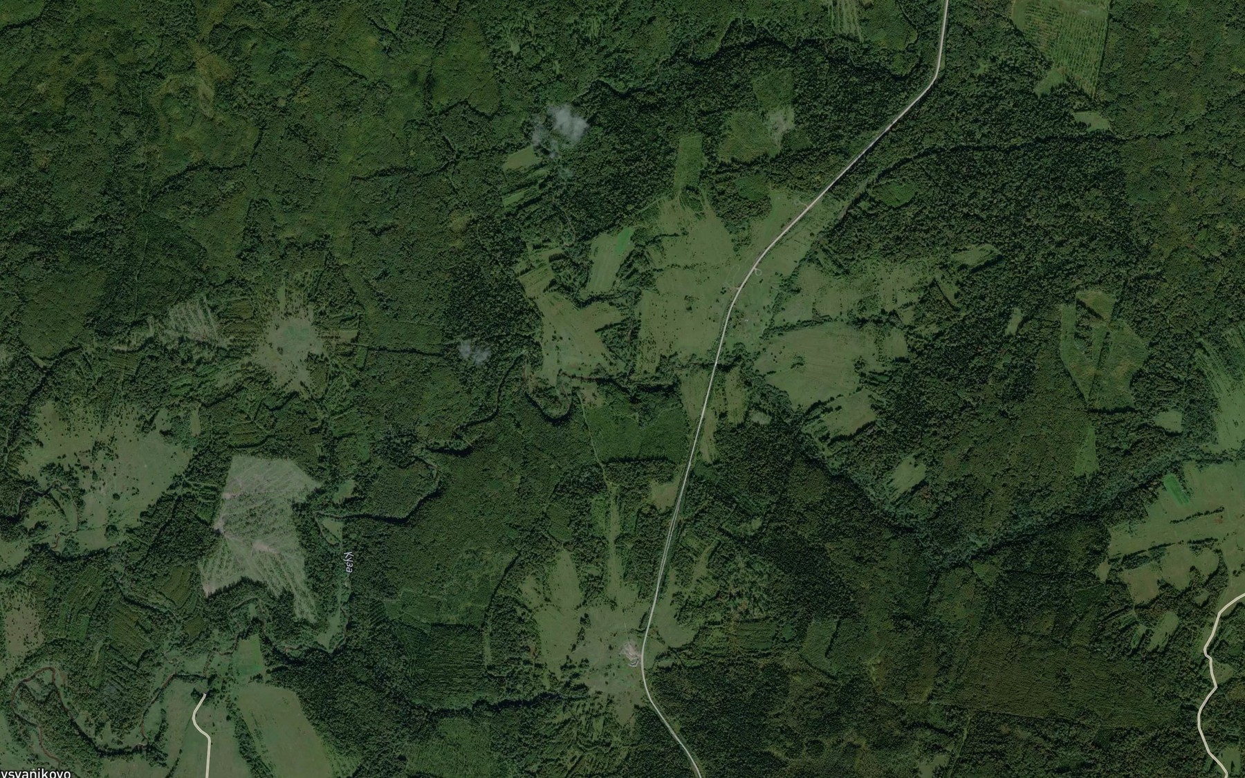 Satellite map of the Zheleznitsa