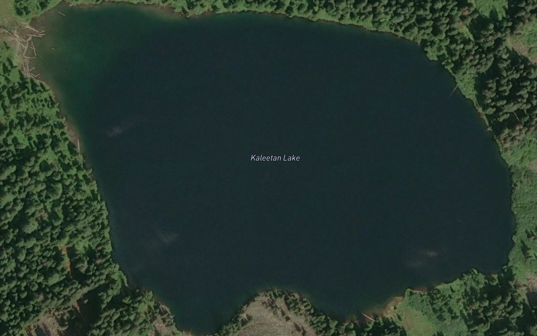 Satellite map of the Kaleetan Lake