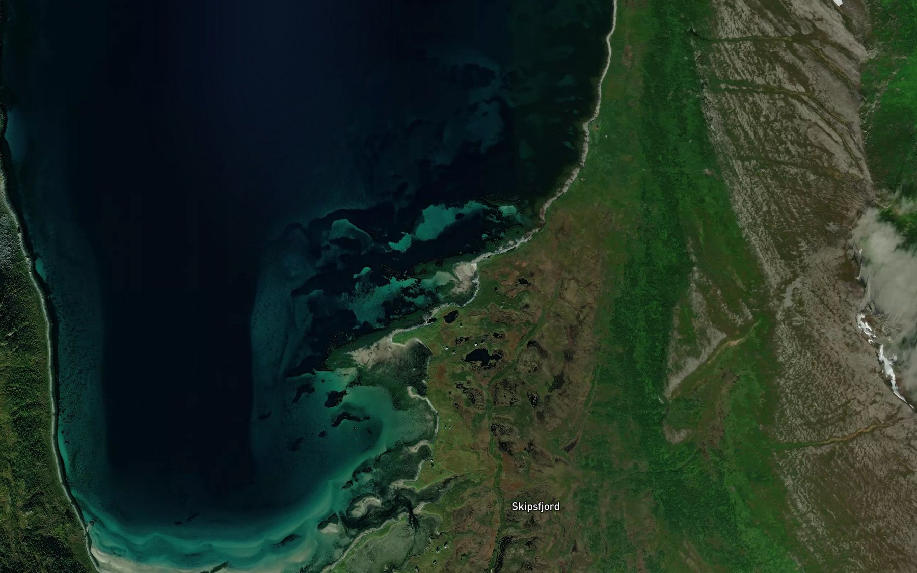 Satellite map of the Orbukt