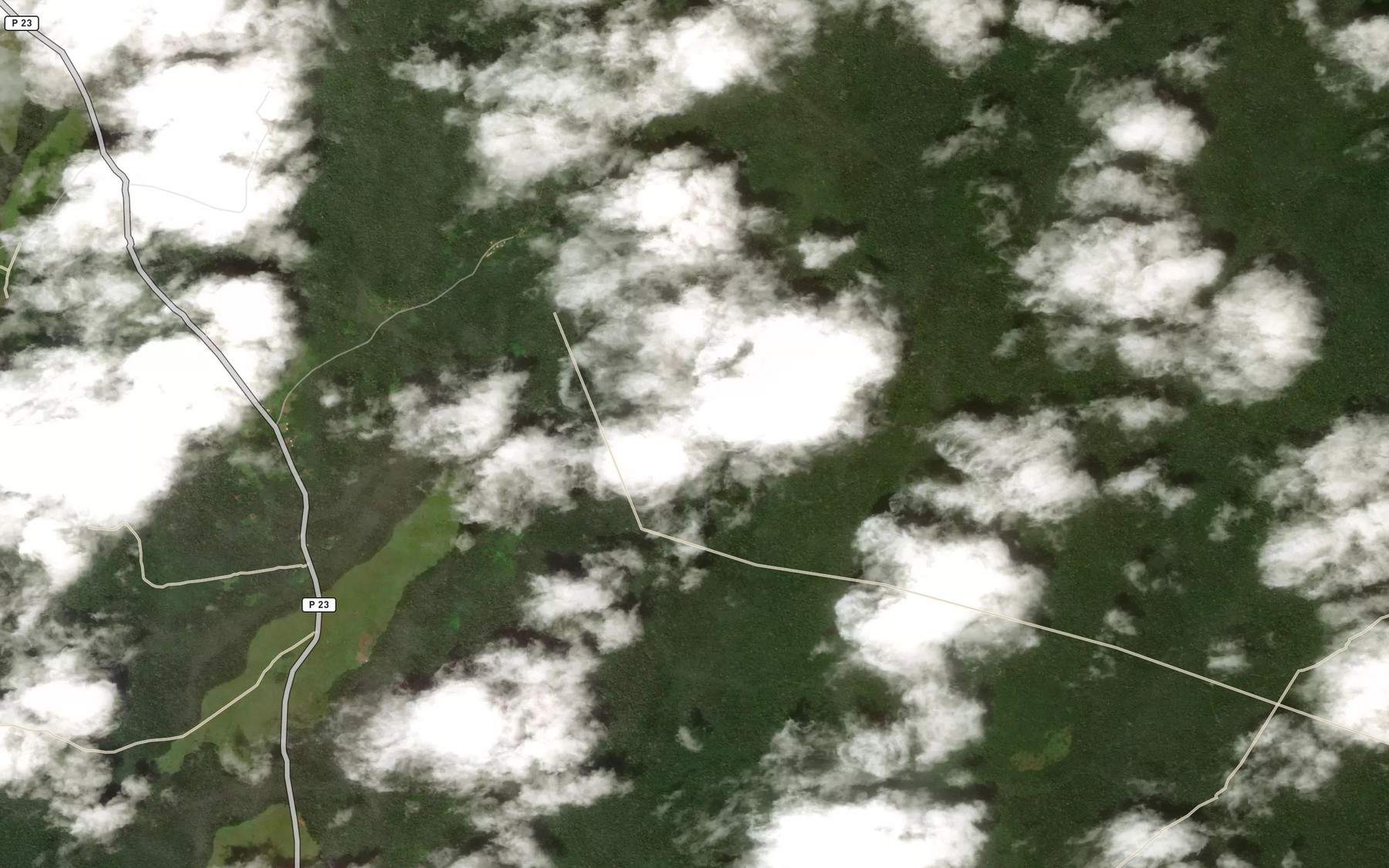 Satellite map of the Akesseng