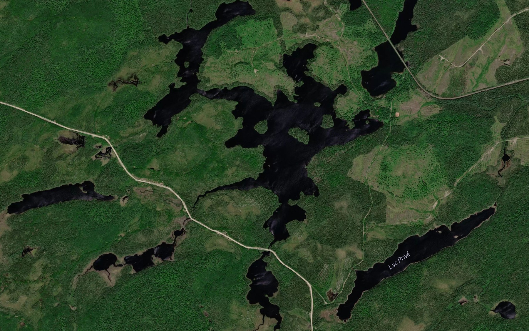 Satellite map of the Lac Vanutelli