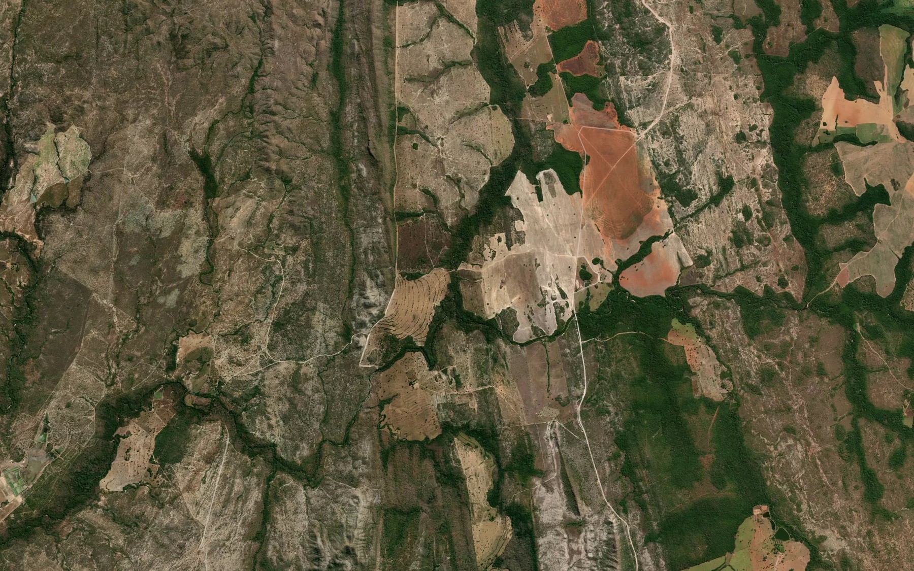 Satellite map of the Corrego do Engano