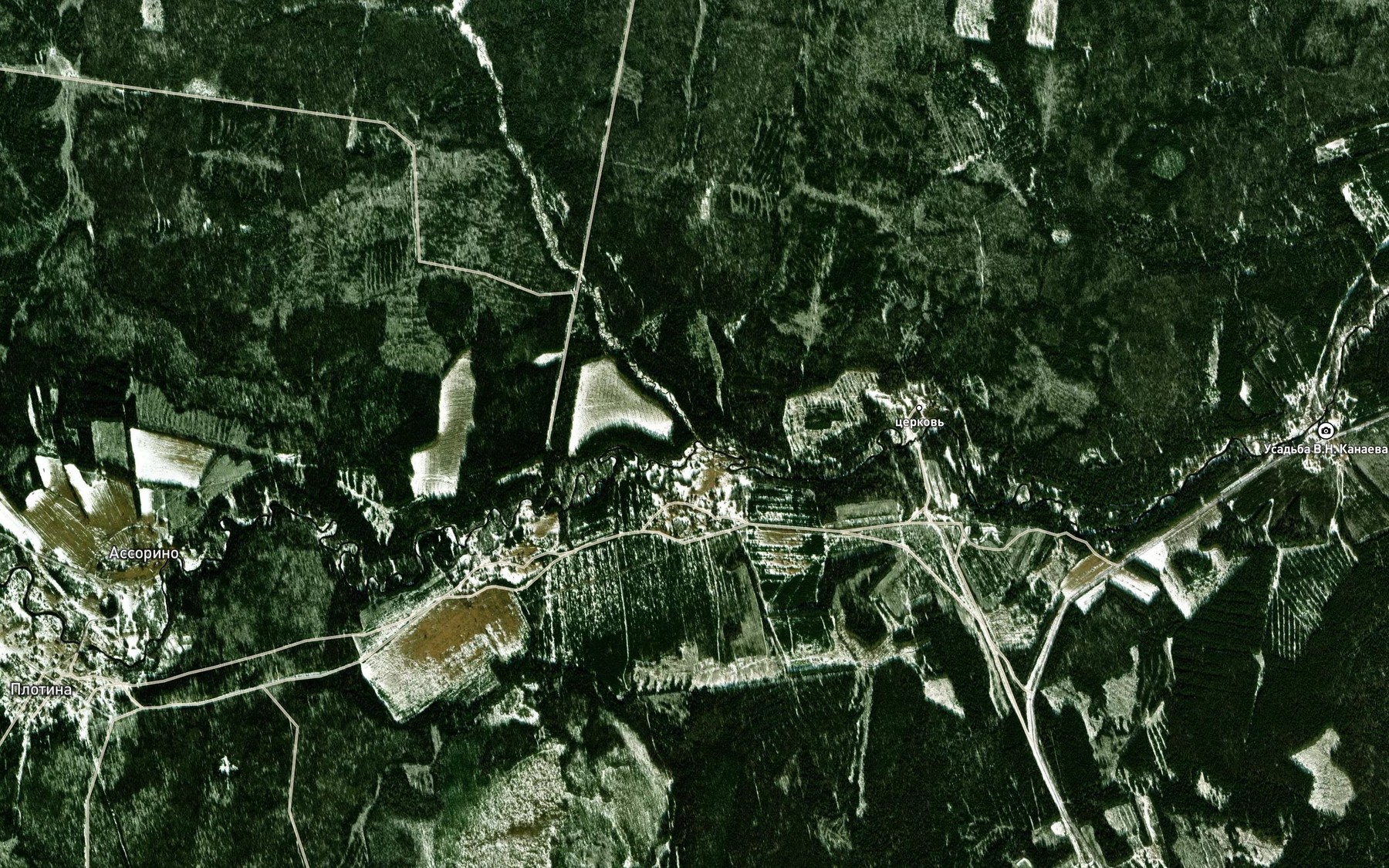 Satellite map of the Yakimovka