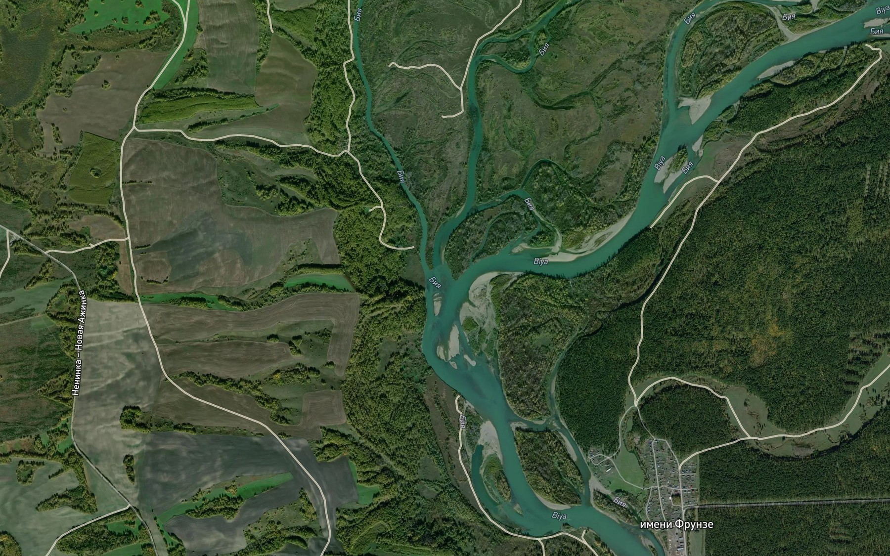 Satellite map of the Protoka Kopanets