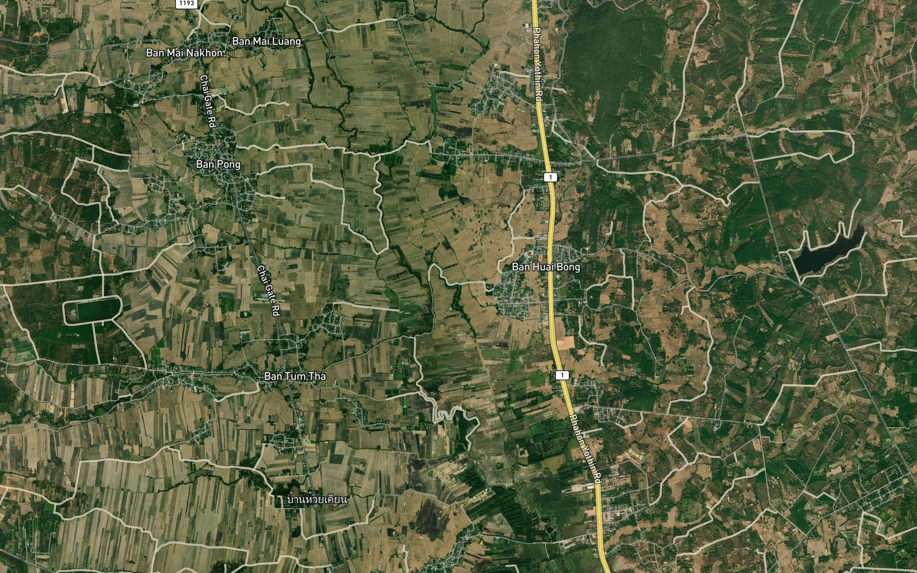 Satellite map of the Huai Bong