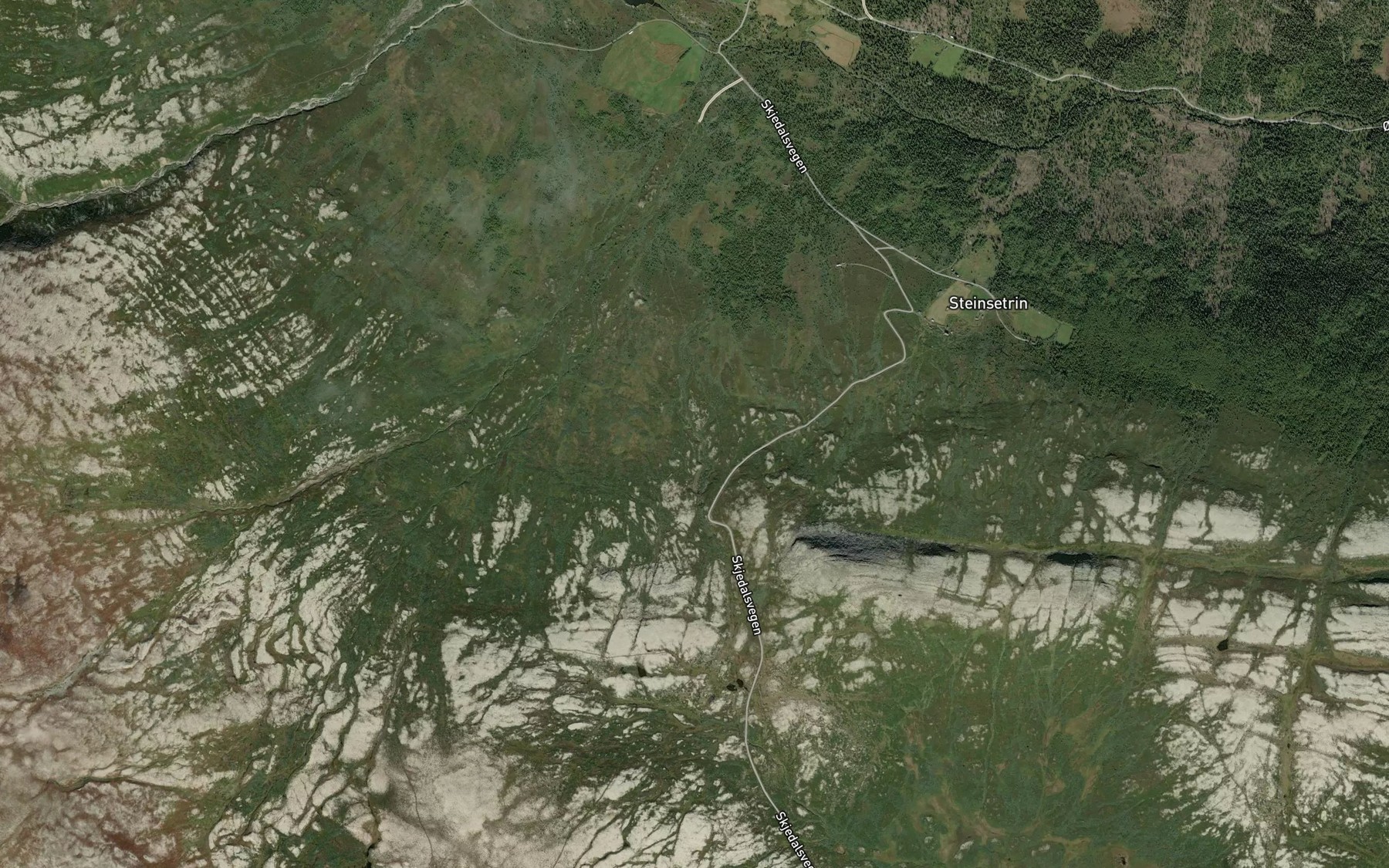 Satellite map of the Skarvbekken