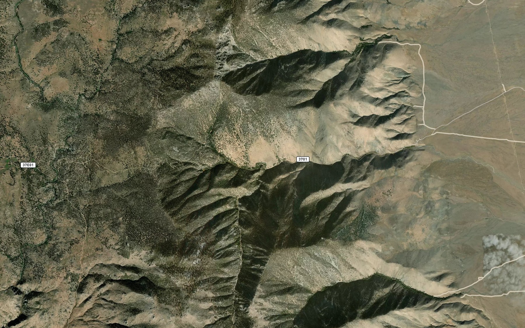 Satellite map of the Soda Spring