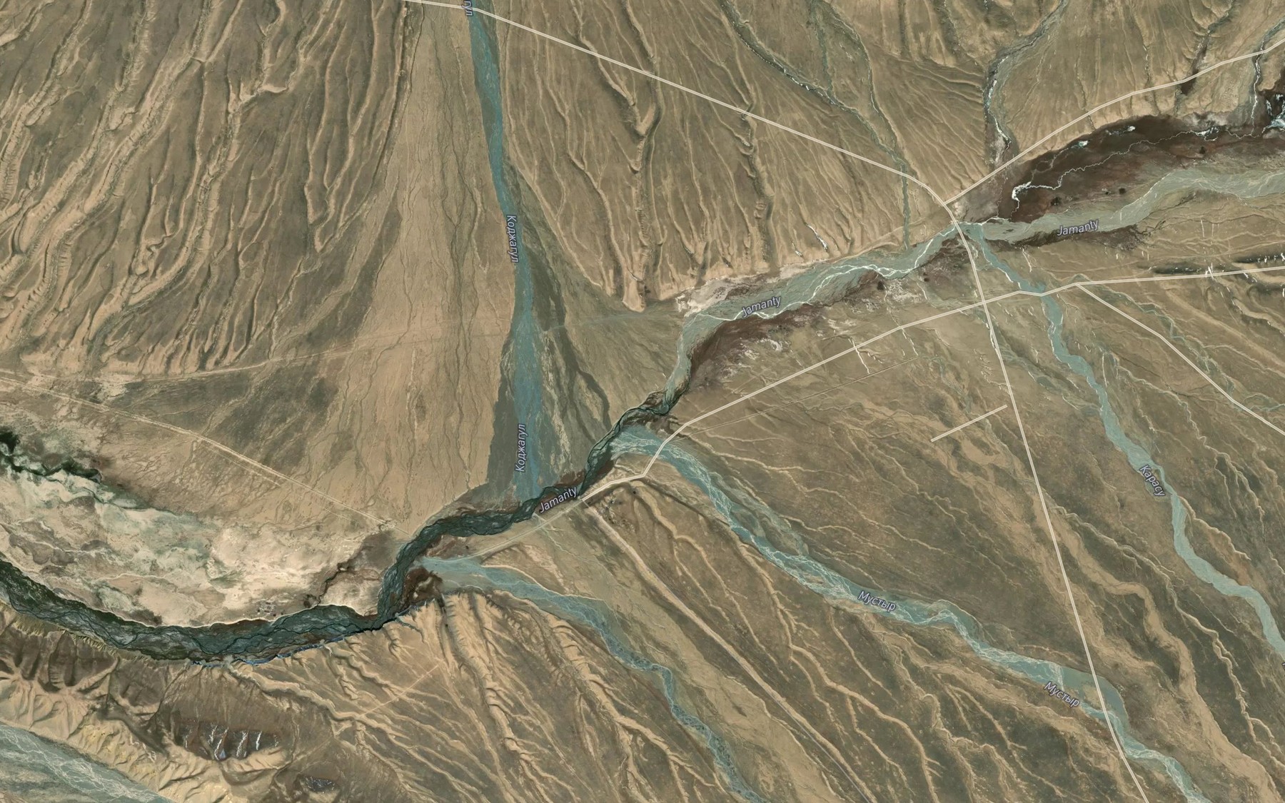 Satellite map of the Kodzhagul