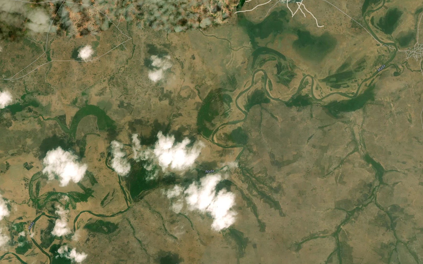 Satellite map of the RiverKoginBassa