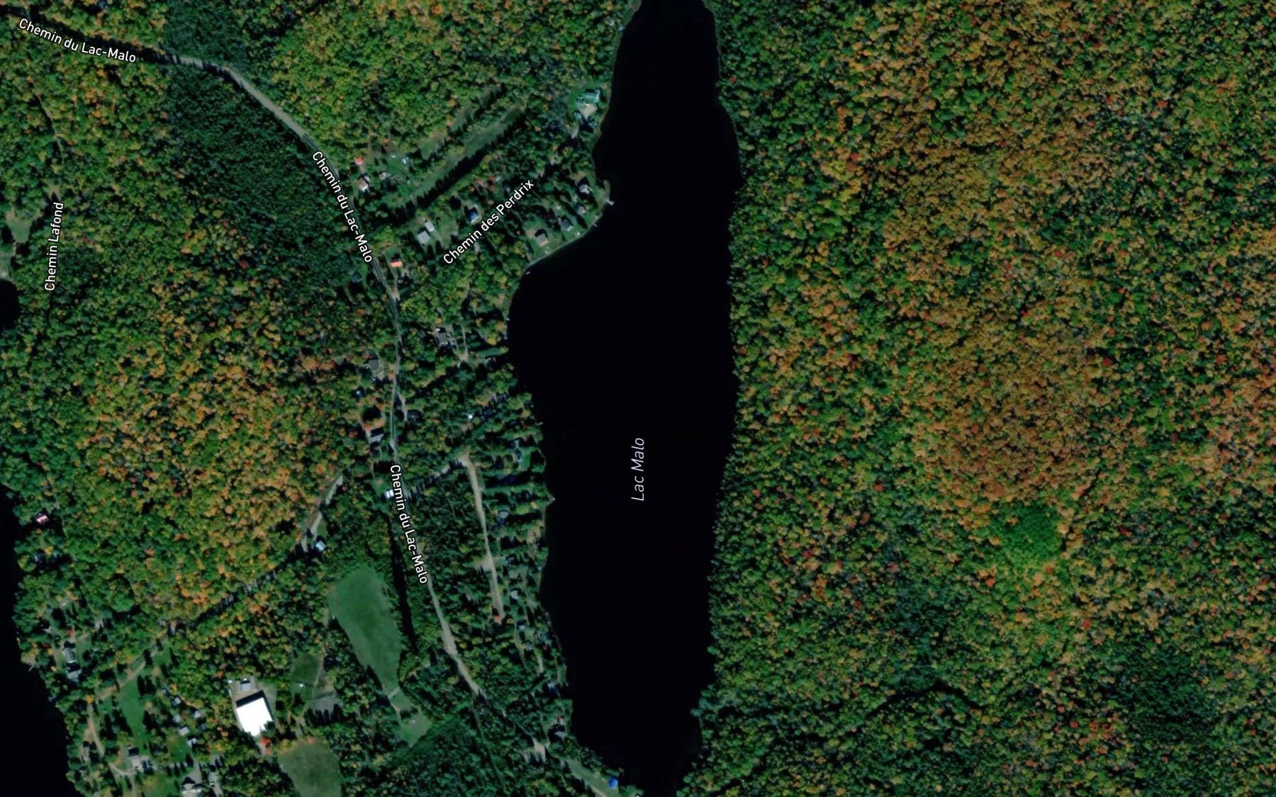 Satellite map of the Lac Malo
