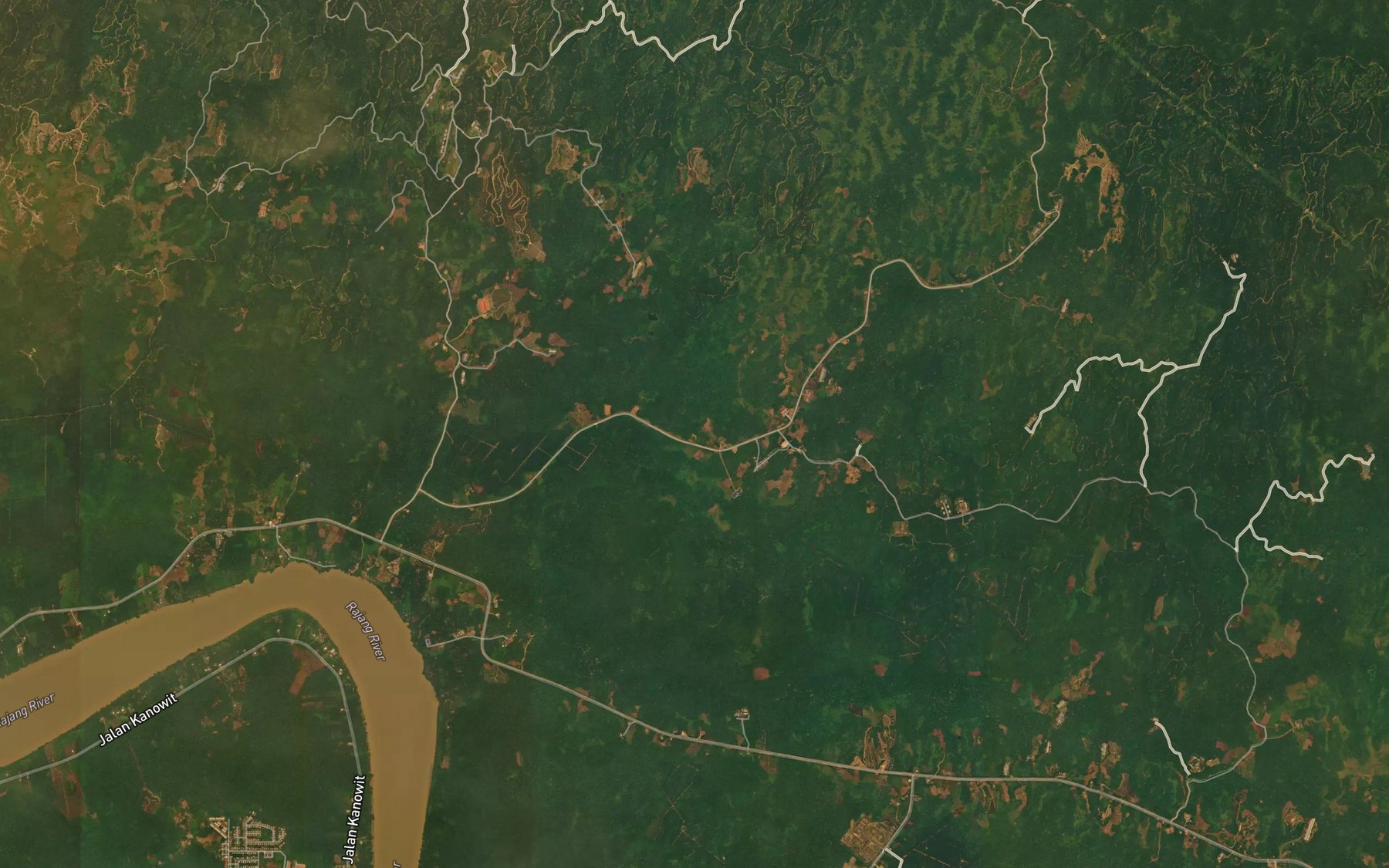 Satellite map of the Sungai Selandak