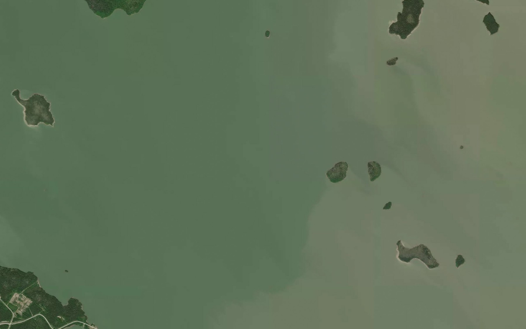 Satellite map of the South Bay