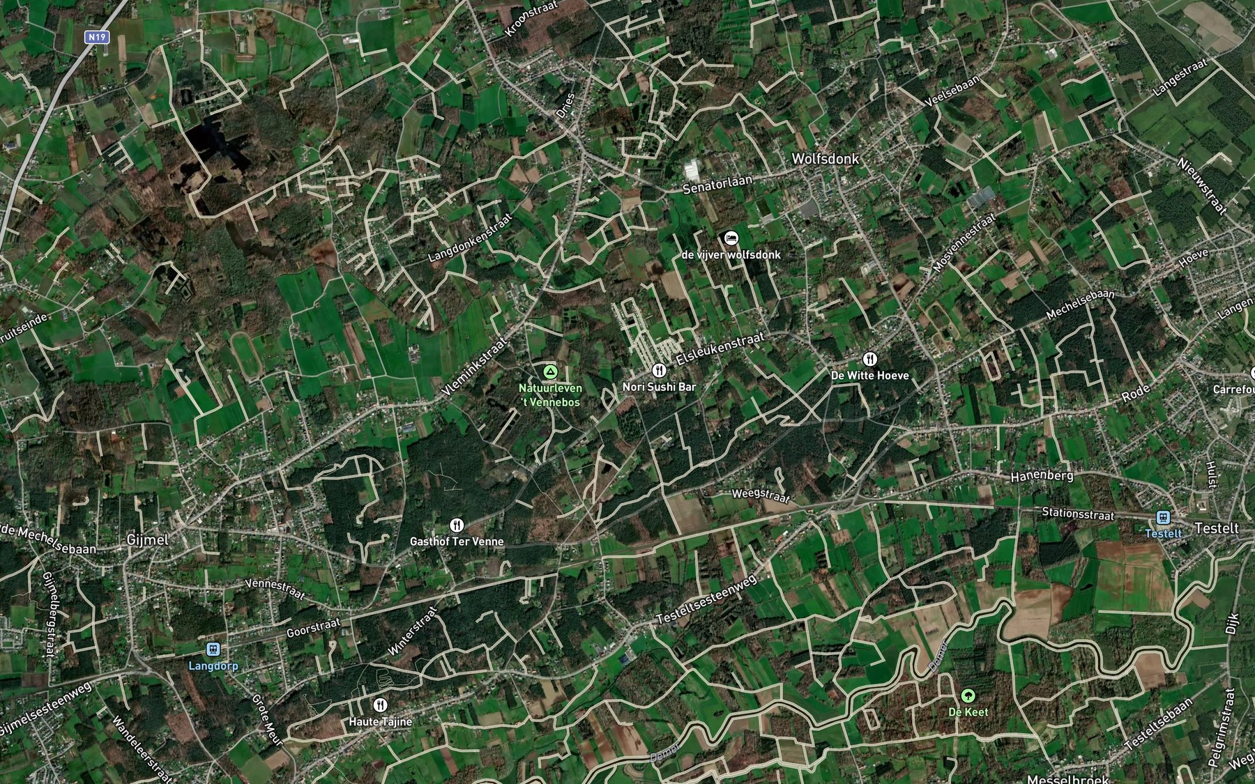 Satellite map of the Hersseltsebeek
