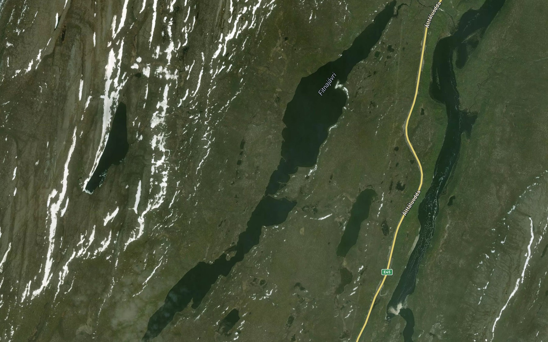 Satellite map of the Fidnajavri