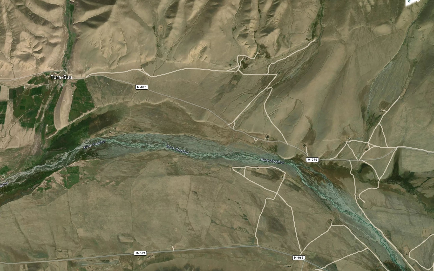 Satellite map of the Kashkasu