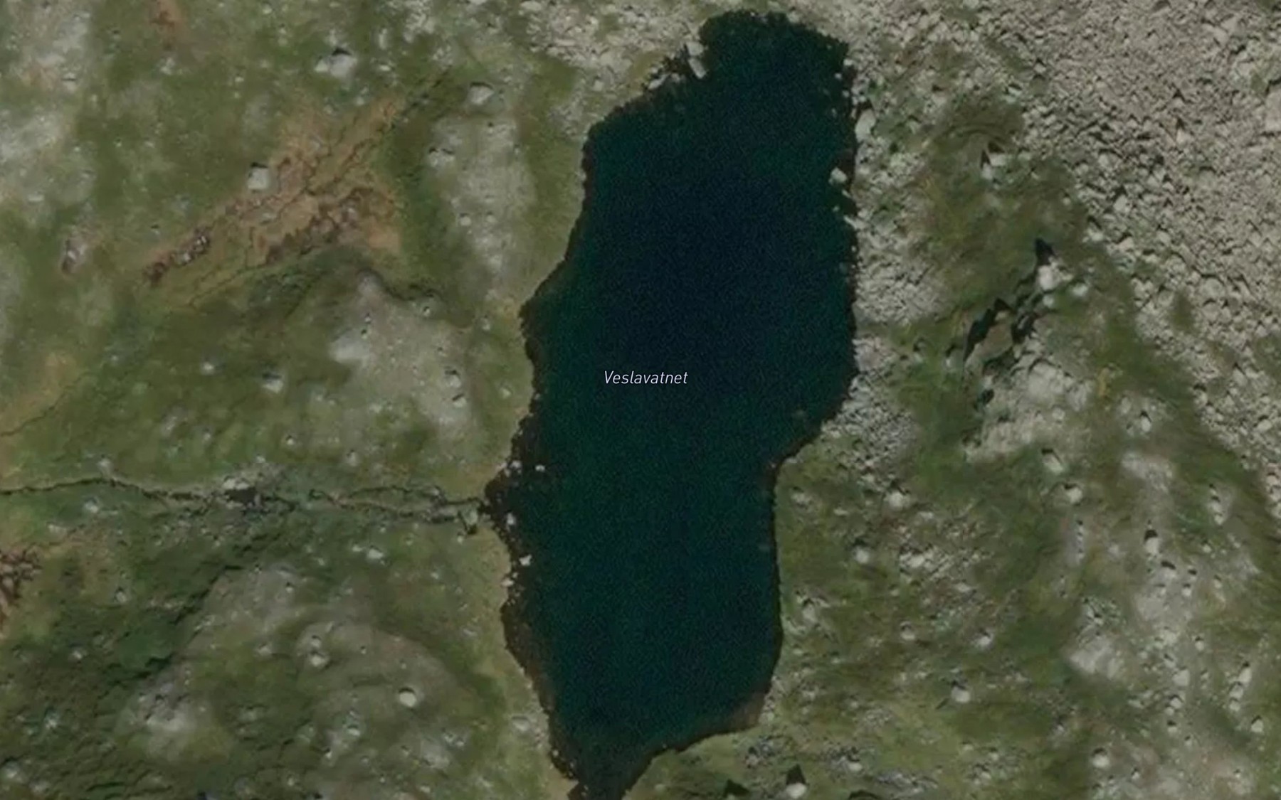 Satellite map of the Veslavatnet