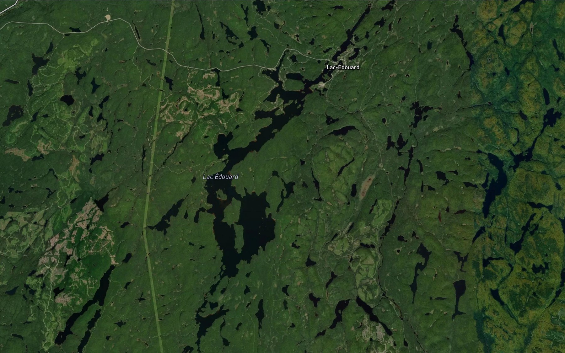 Satellite map of the Lac Edouard