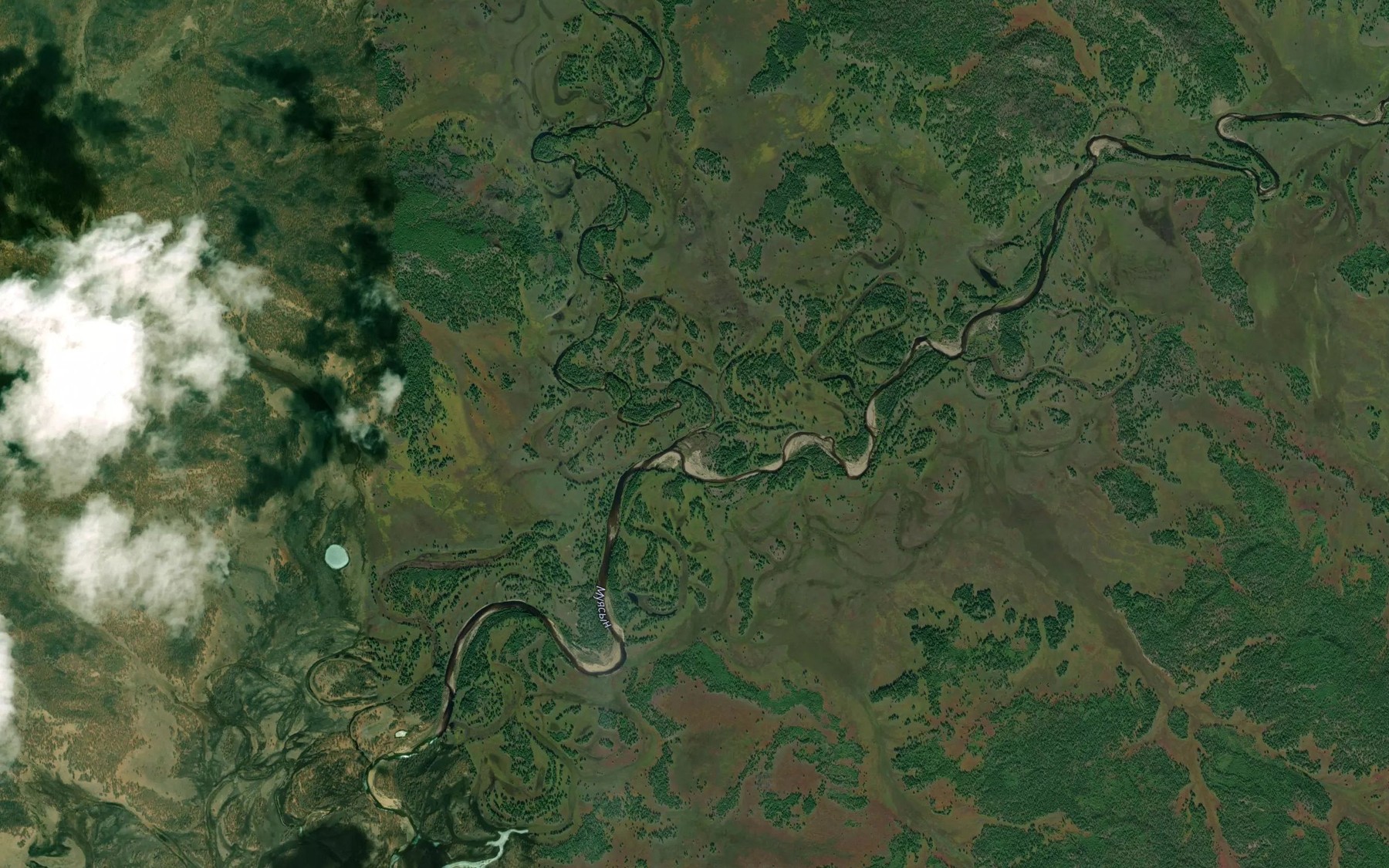 Satellite map of the Dulesma