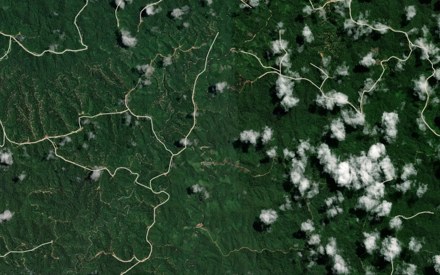 Satellite map of the Sungai Ann Buaw