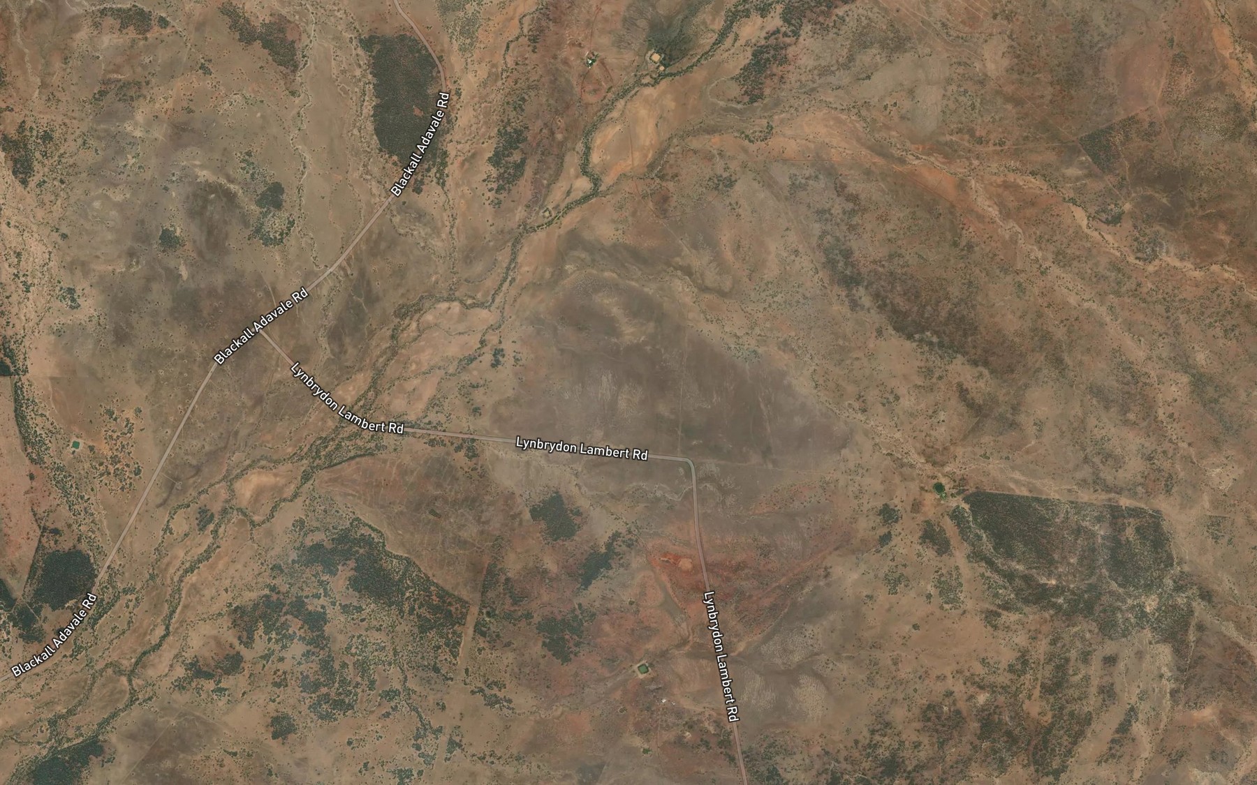 Satellite map of the Cook Creek