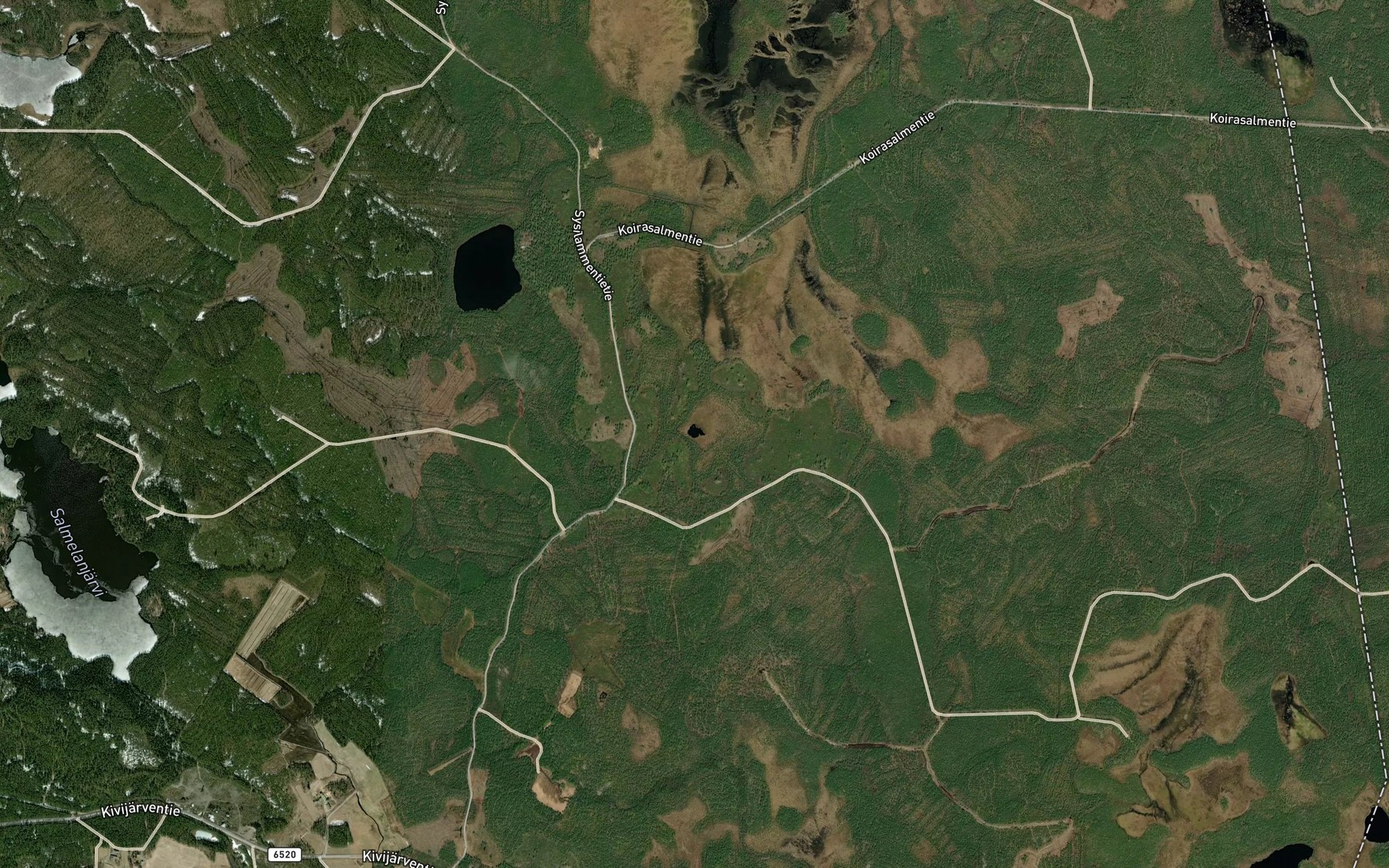 Satellite map of the Pieni Sammakkolampi
