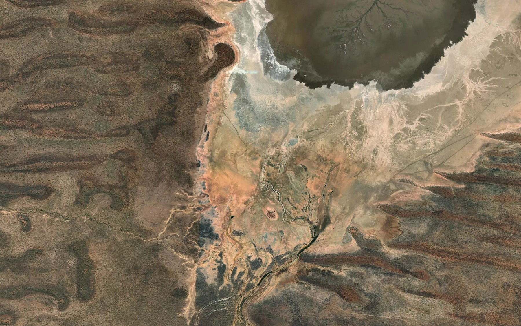 Satellite map of the Fraser South River
