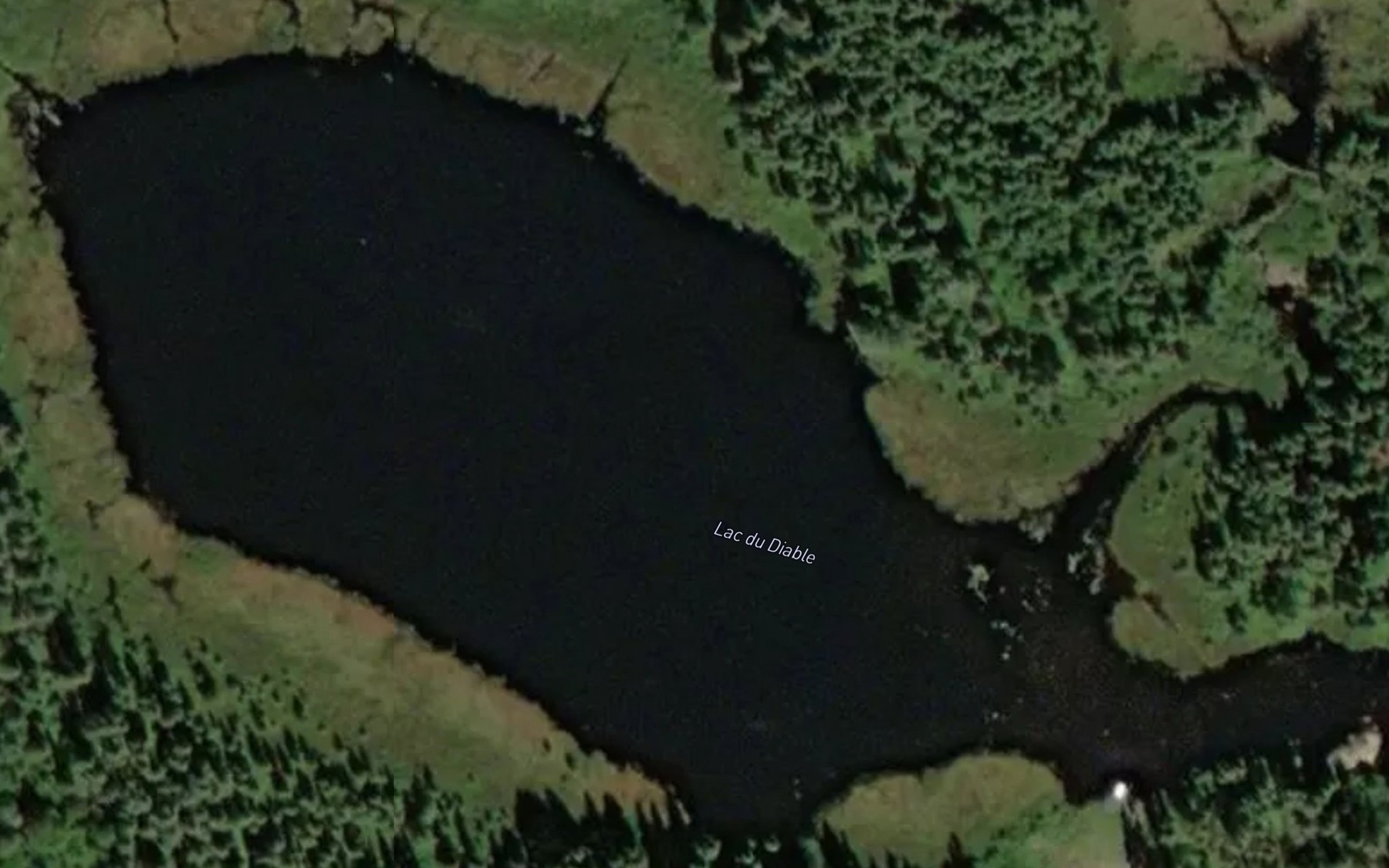 Satellite map of the Lac du Diable