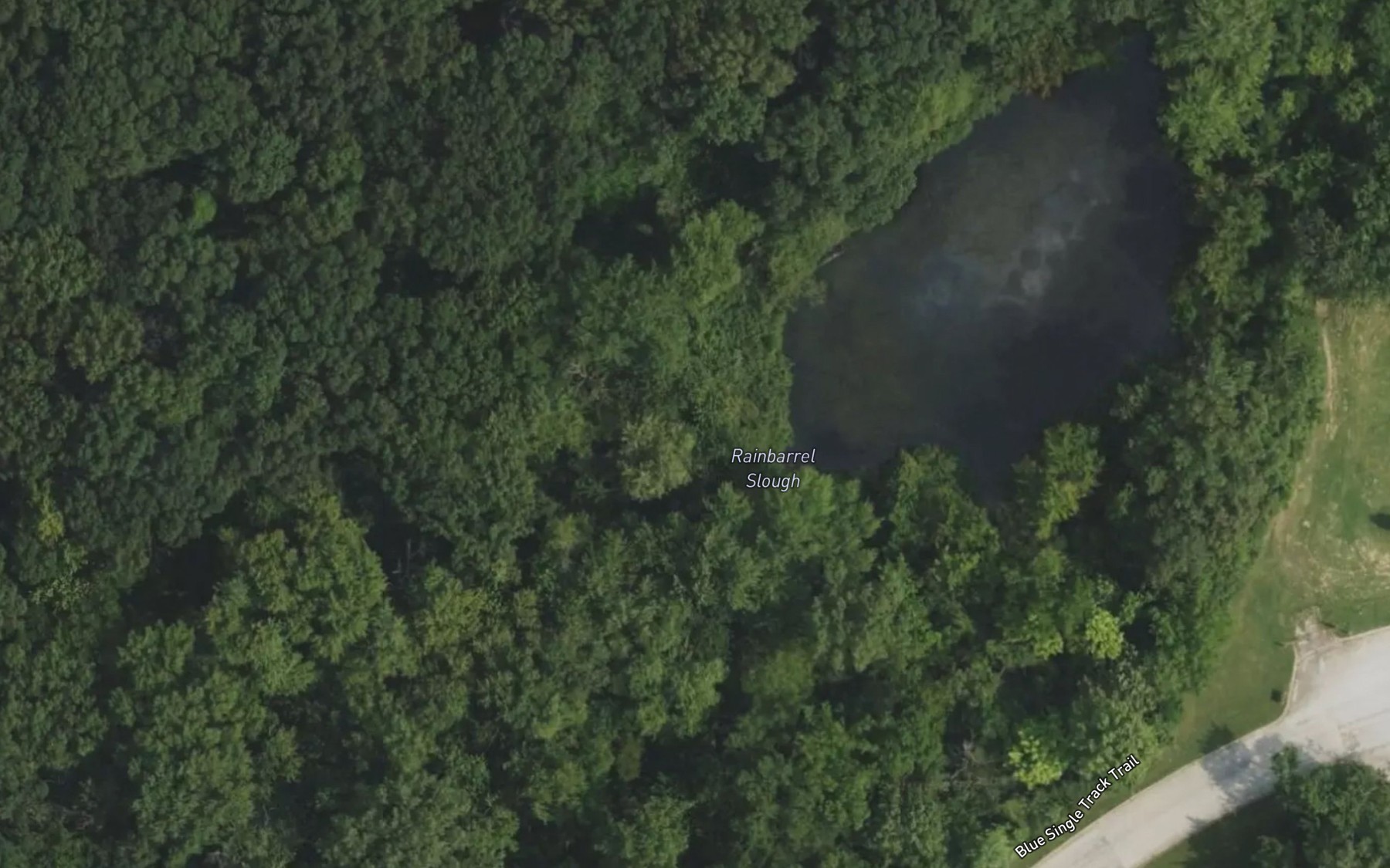 Satellite map of the Rainbarrel Slough