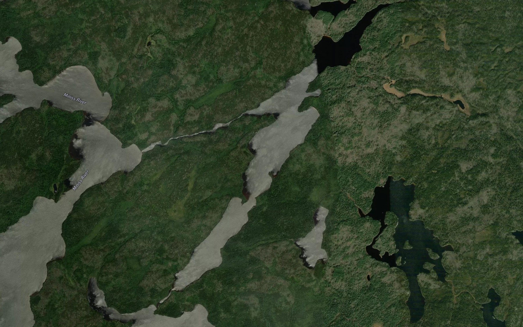 Satellite map of the Taper Lake
