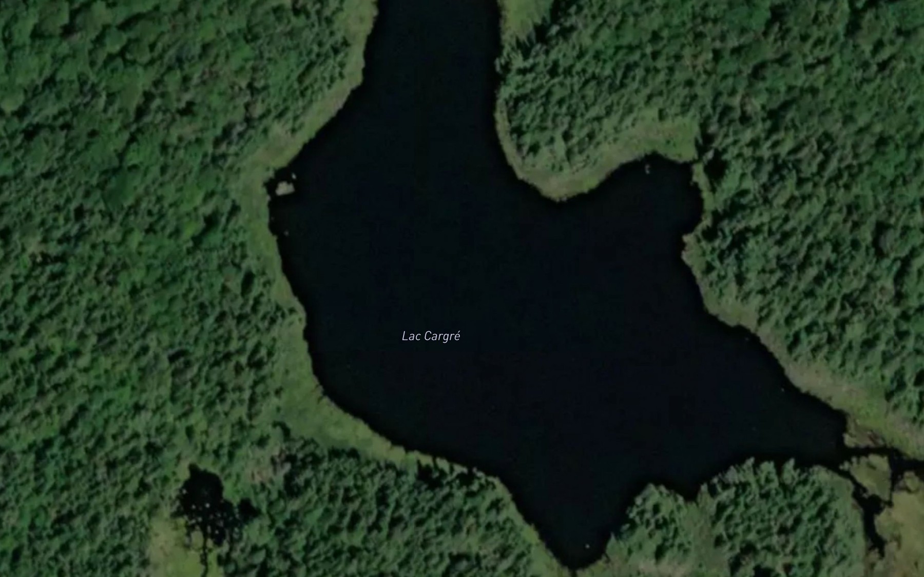 Satellite map of the Lac Cargre