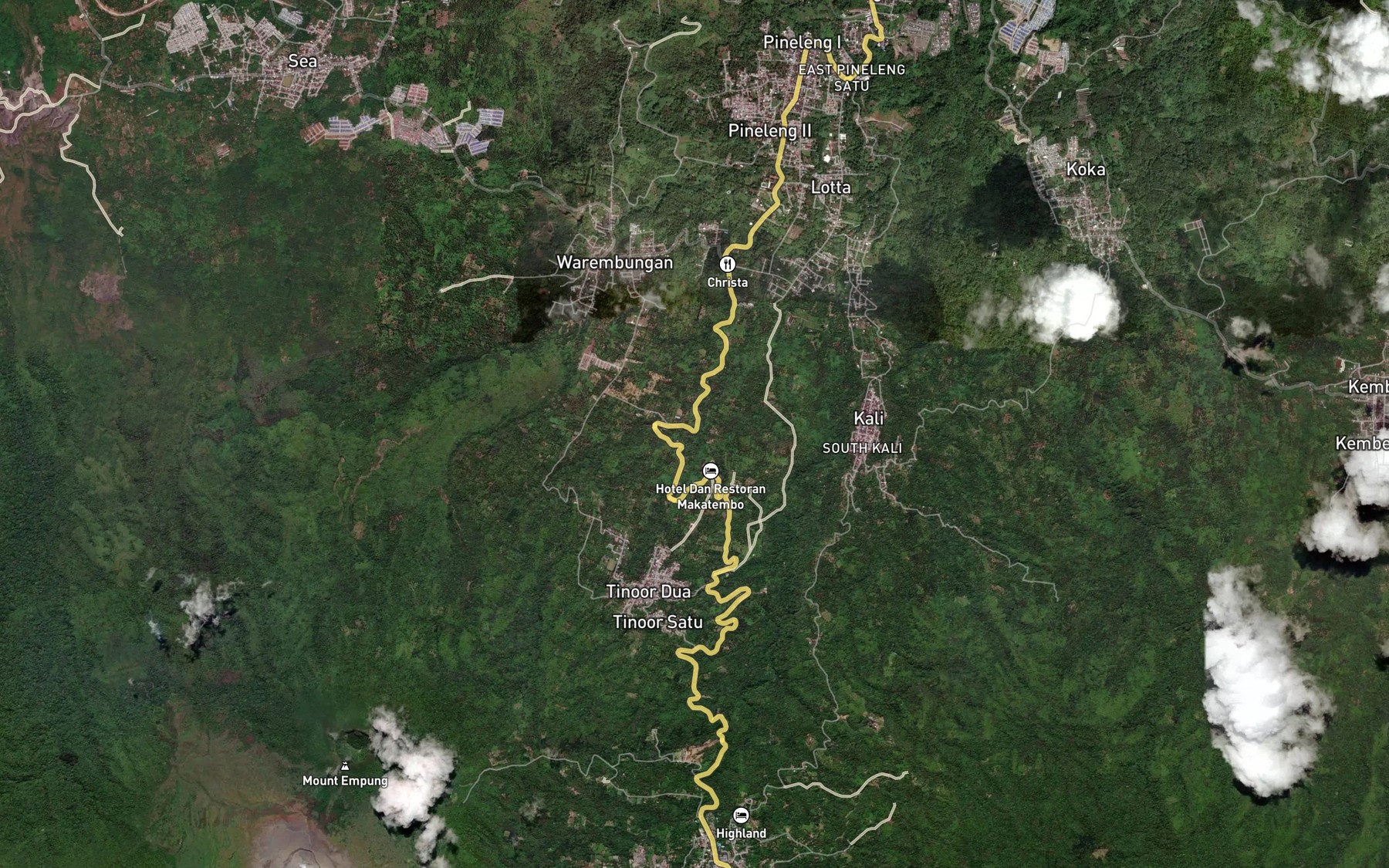 Satellite map of the Sosoan Sappa