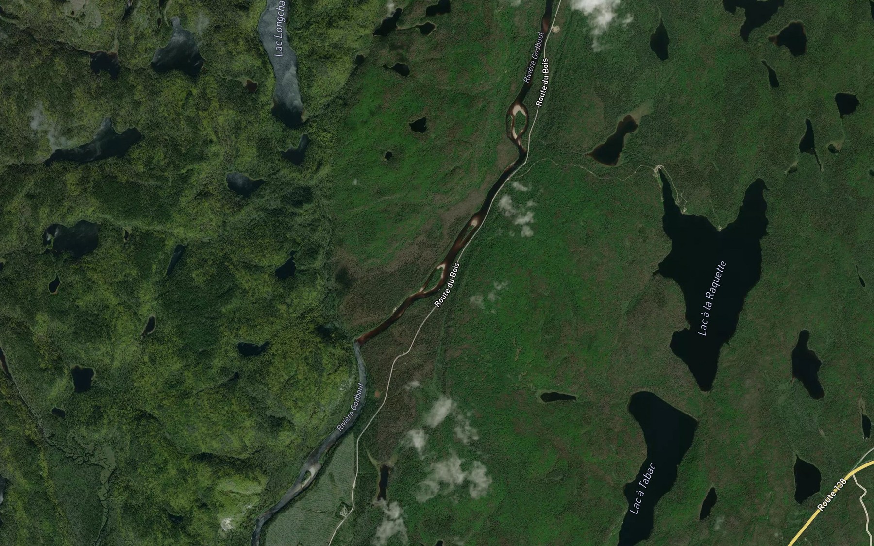 Satellite map of the Fosse Eden