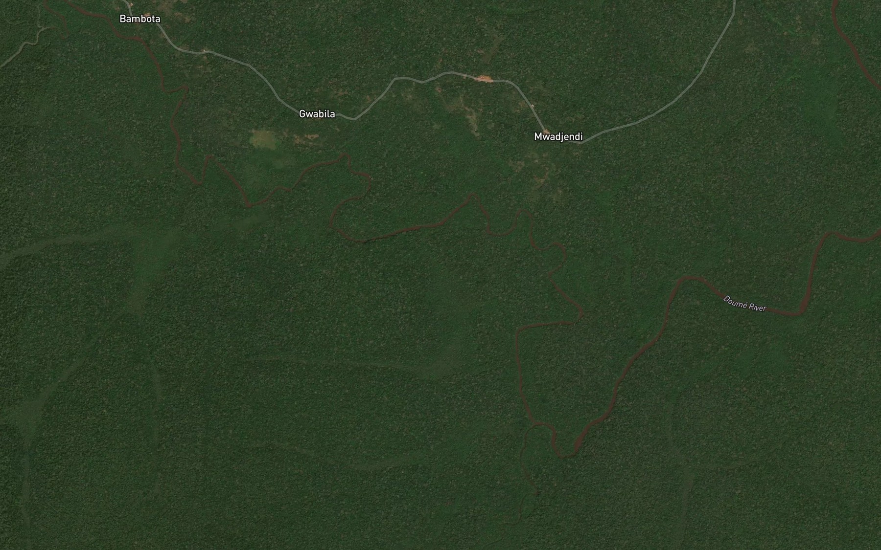 Satellite map of the Bakungo