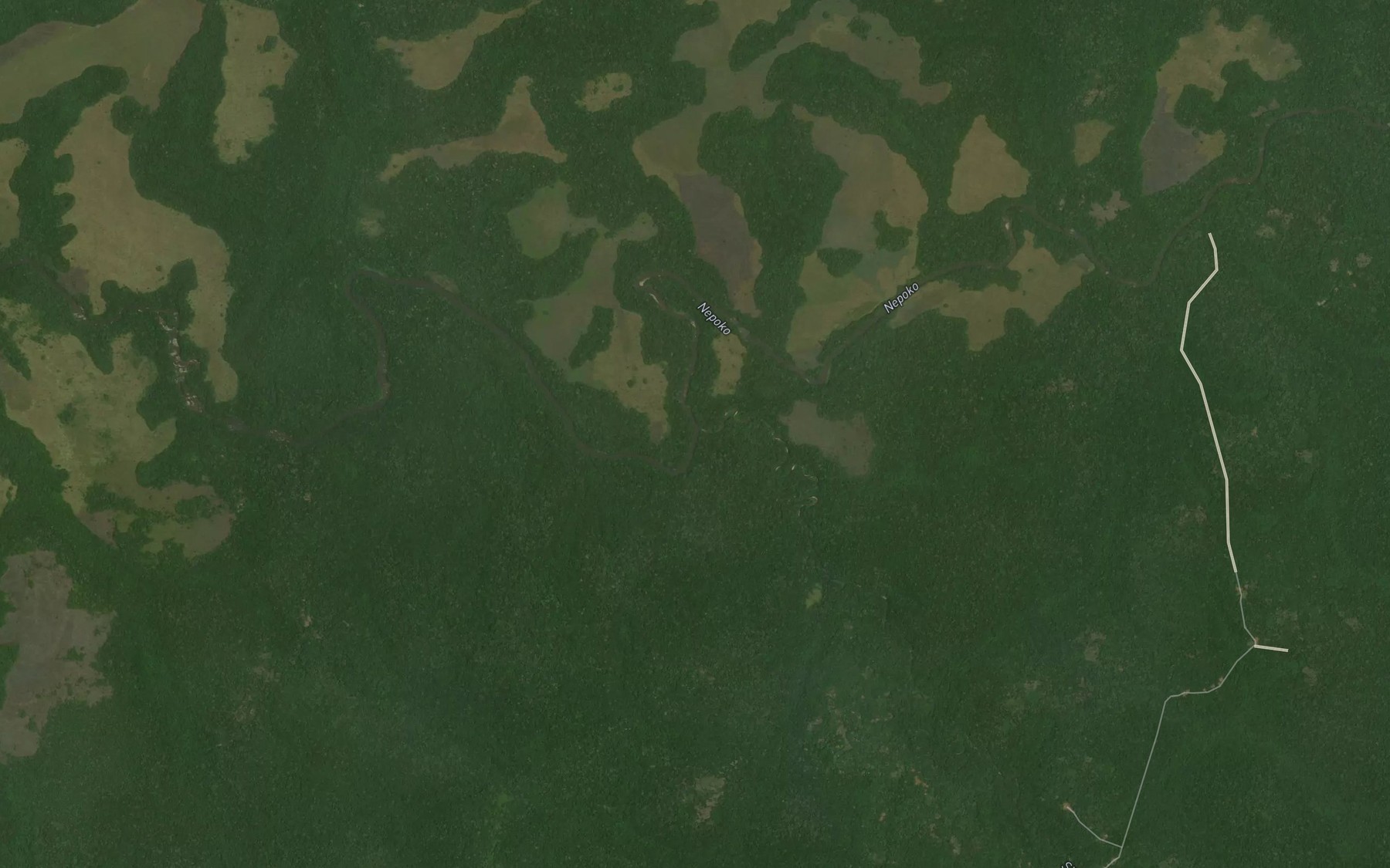 Satellite map of the Sililo