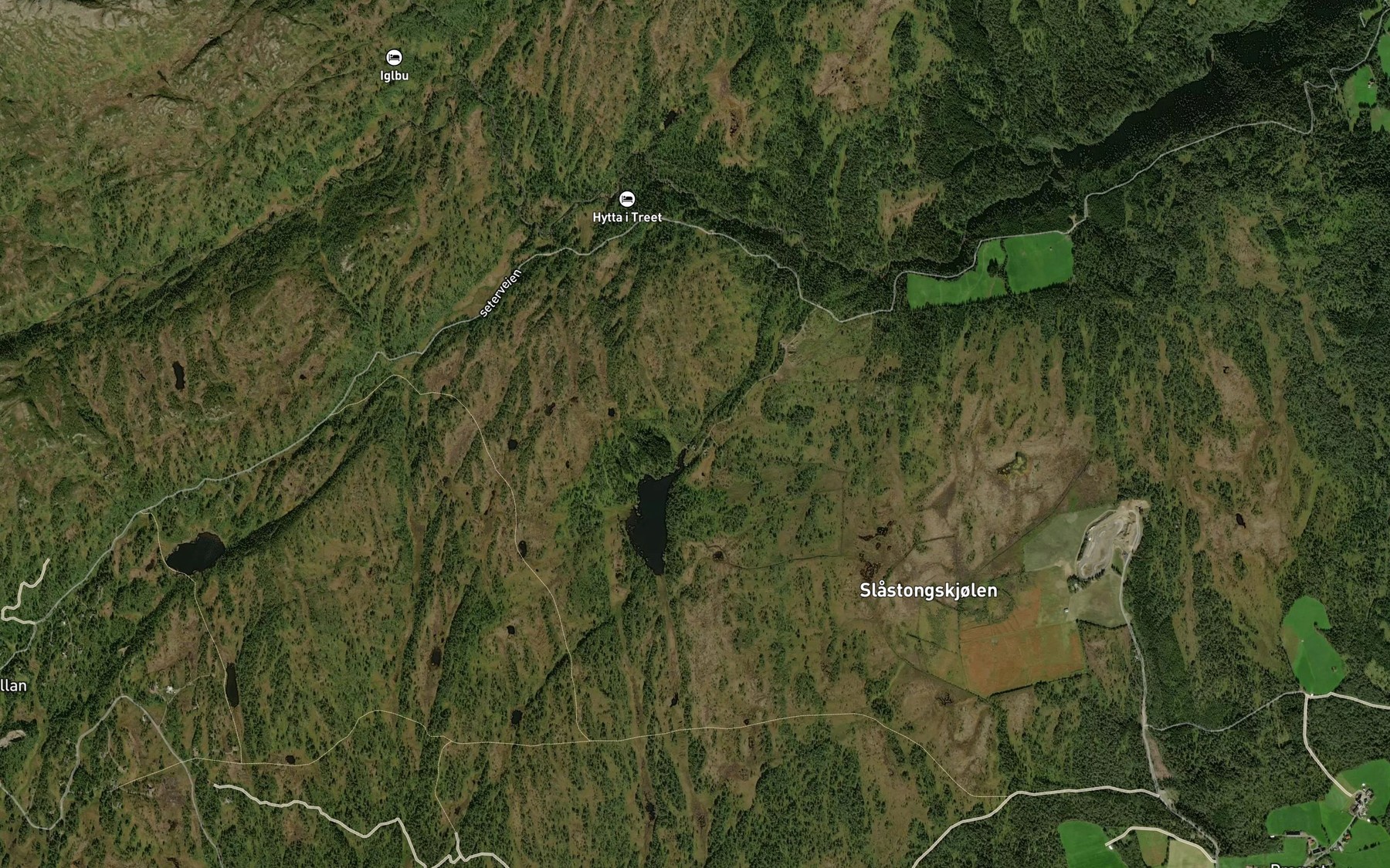 Satellite map of the Hammervassbekken
