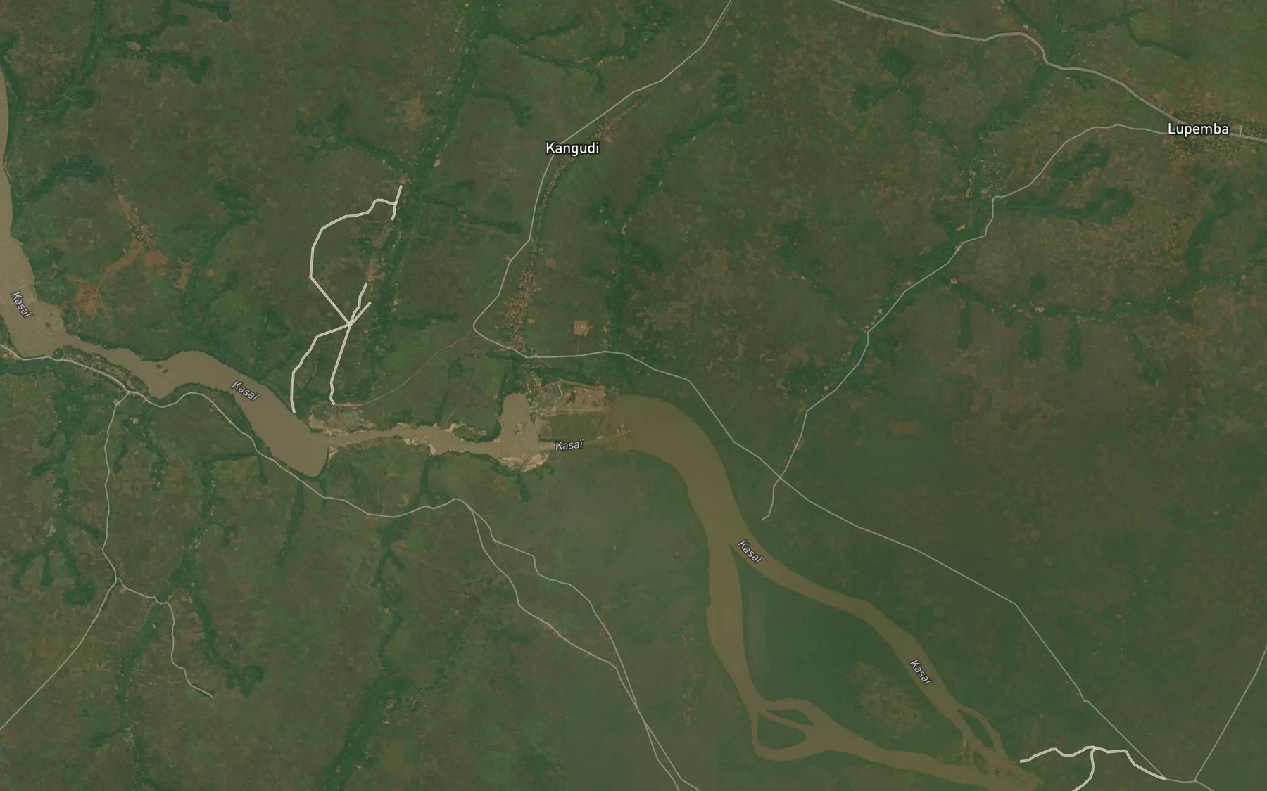 Satellite map of the Tshitama
