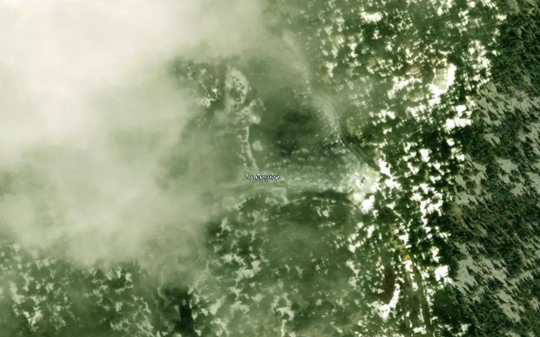 Satellite map of the La Frayere