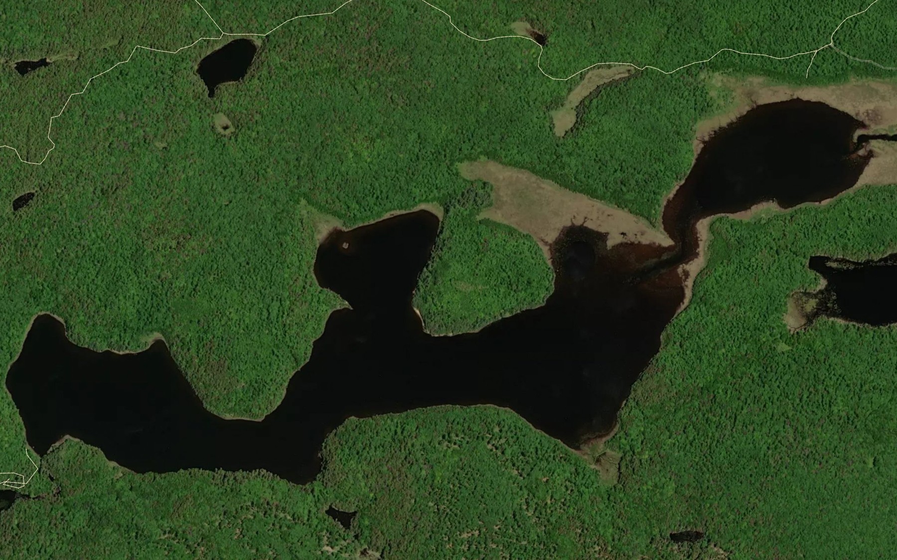 Satellite map of the Marsden Lake