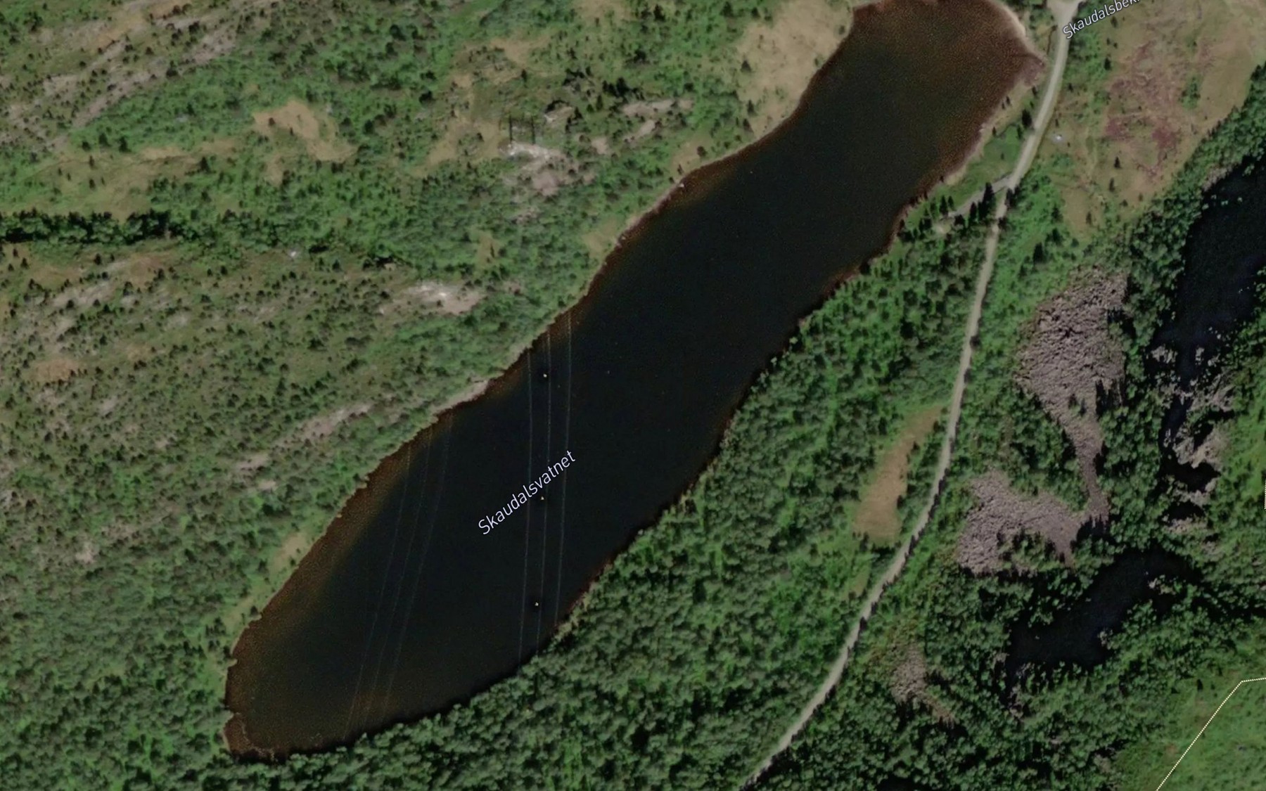 Satellite map of the Skaudalsvatnet