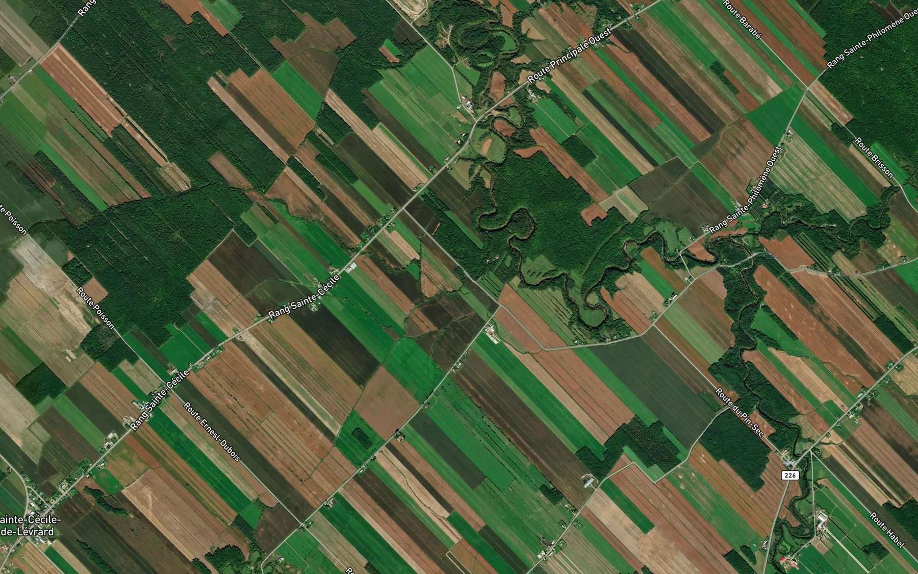 Satellite map of the Ruisseau Germain