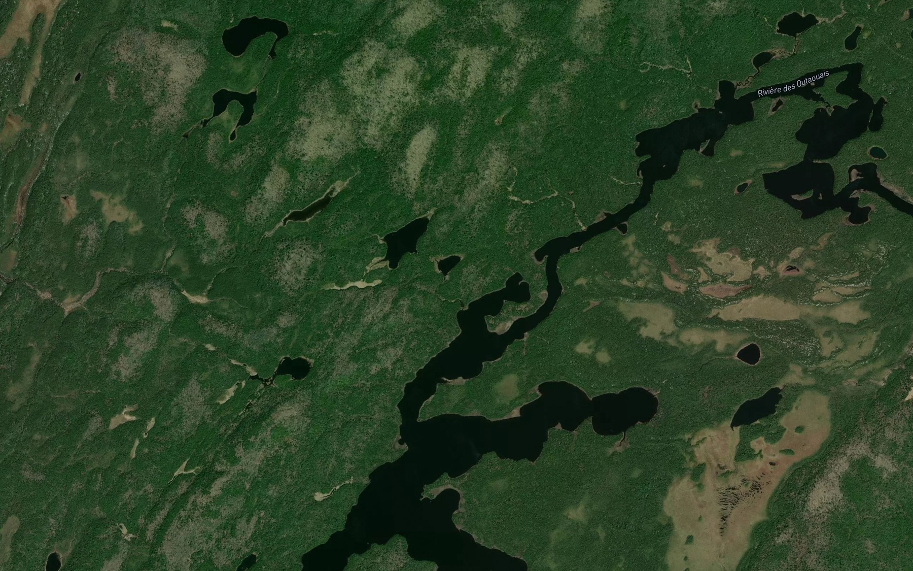 Satellite map of the Odawa